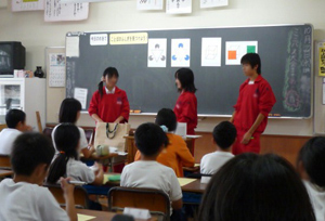 蕨北小学校での授業の様子